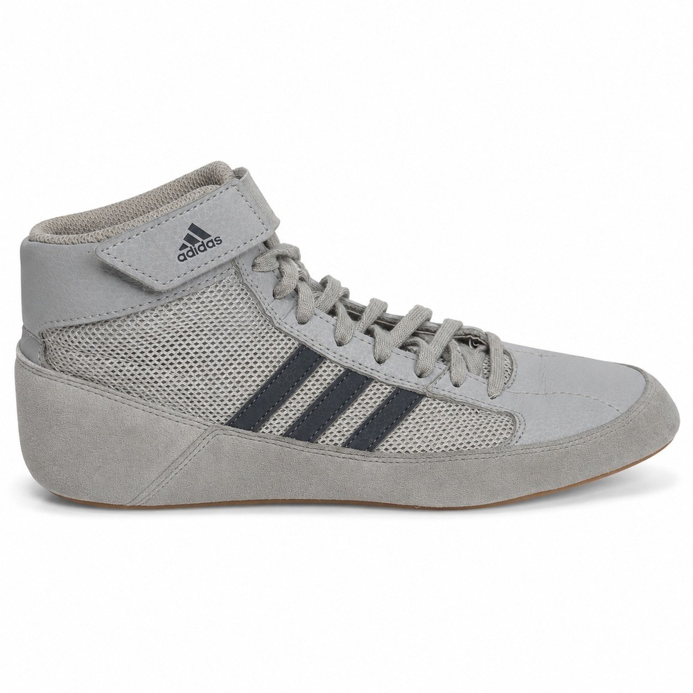 Adidas 5.5 HVC 2 Wrestling Shoes Grey AC7503 High Top Combat Mat Sneakers